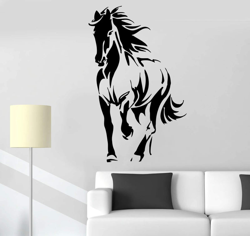 VVWV Horse Animal Wall Stickers Kids Room Living Room Home Decoration Bedroom Grooming Saloon L X H 50 X 82 Cms