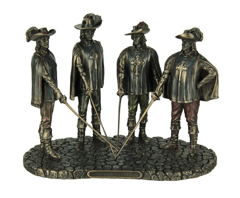 Veronese Design The Musketeers All for One Bronze Finished Statue