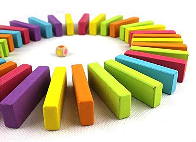 Webby for Adult's Wooden Colorful Building Blocks Educational Game Toy - 54 Pieces