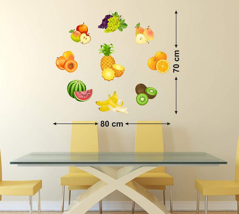 Wallstick Fruits wallstickers (Vinyl 80 cm x 50 cm)