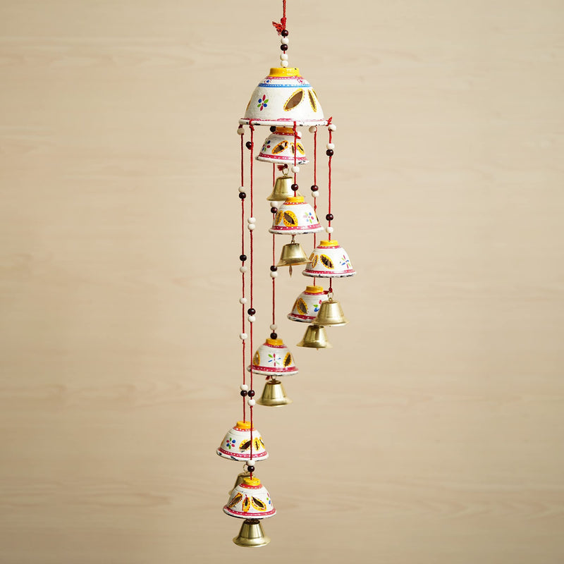 Brothers Creation Handcrafted Rajasthani Bells Design Wall Hanging Decorative wind chimes home Décor