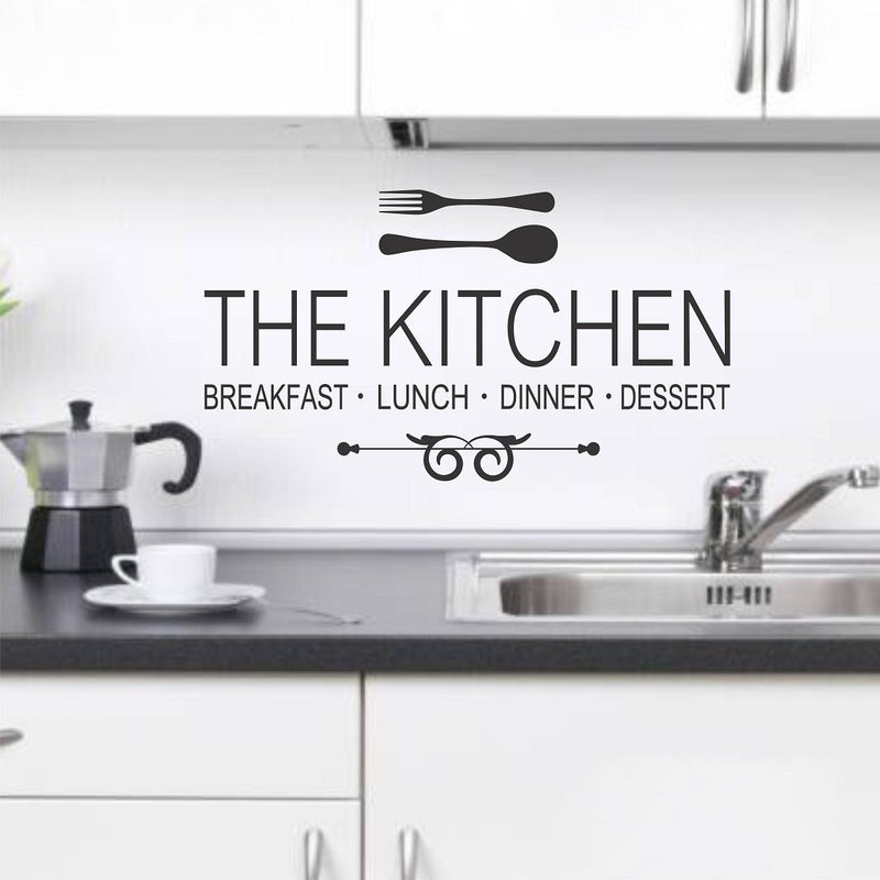 Wallstick The Kitchen wallstickers (Vinyl 80 cm x 50 cm)