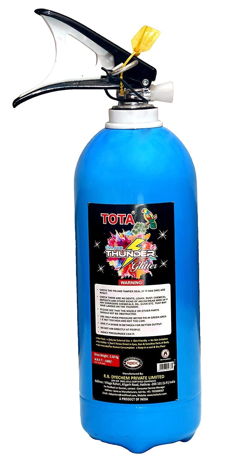 PRINT BHARAT Thunder Colour Cloud Holi Gadget | Natural and Herbal Gulal Spray Cylinder for Holi Celebration, Weddings, Photoshoots, Theme Parties - 4 Kg