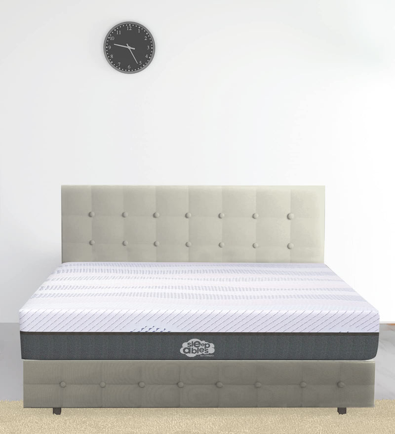 Centuary Mattresses Sleepables 6-Inch Double Size with Active Edge Support Antimicrobial Foam Rolled & Vaccumed Bonnell Spring Mattress (72x48x6)