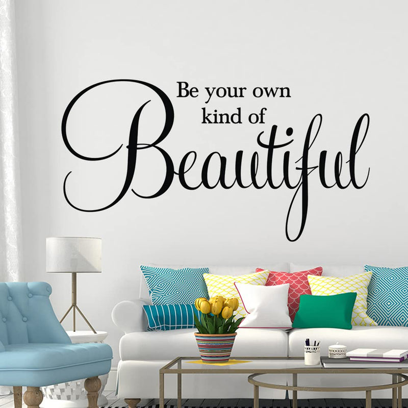 GADGETS WRAP Wall Decal Vinyl Sticker Be Your Own Kind of Beautiful for Office Home Wall Decoration