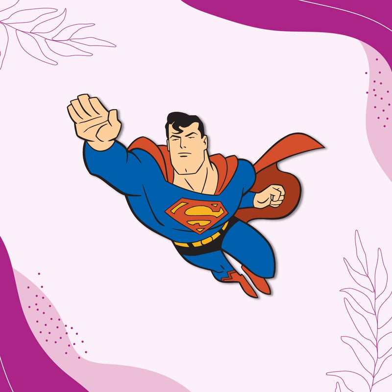 Bhai Please Superman Wooden Fridge Magnet (Pack of 1) Fun Comic Character Gift and Decoration