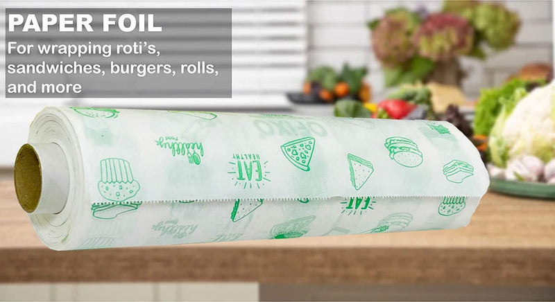 OFIXO Food WRAP Multipurpose Food Wrapping Paper | 20 Meter | Perfect Premium Food Wrapping Paper for Cooking, Baking, Packing and Serving Foods (Pack of 1)