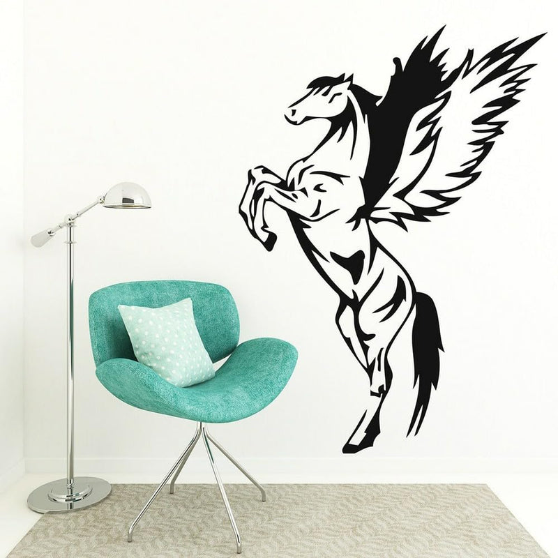 GADGETS WRAP Vinyl Unicorn Wall Decal Beautiful Horse Pegasus Wall Sticker