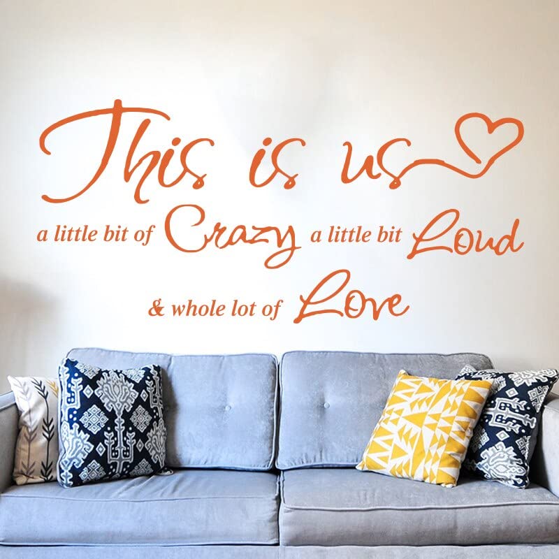 GADGETS WRAP Vinyl Decal Sticker This is Us Crazy Loud Love (Item Finish Size : 110cm x 51cm)