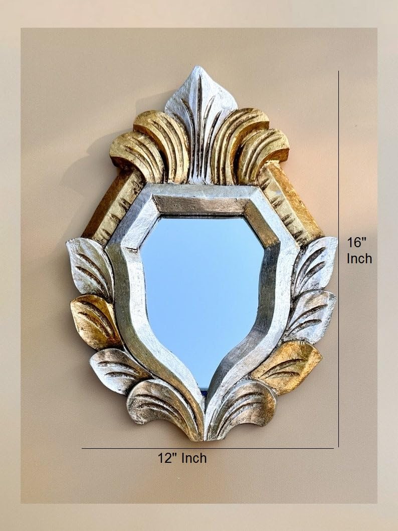 Vas Collection MDF Mirror Frame for Wall Decoration in Bedrooom,Living Room,Bathroom and Hallway