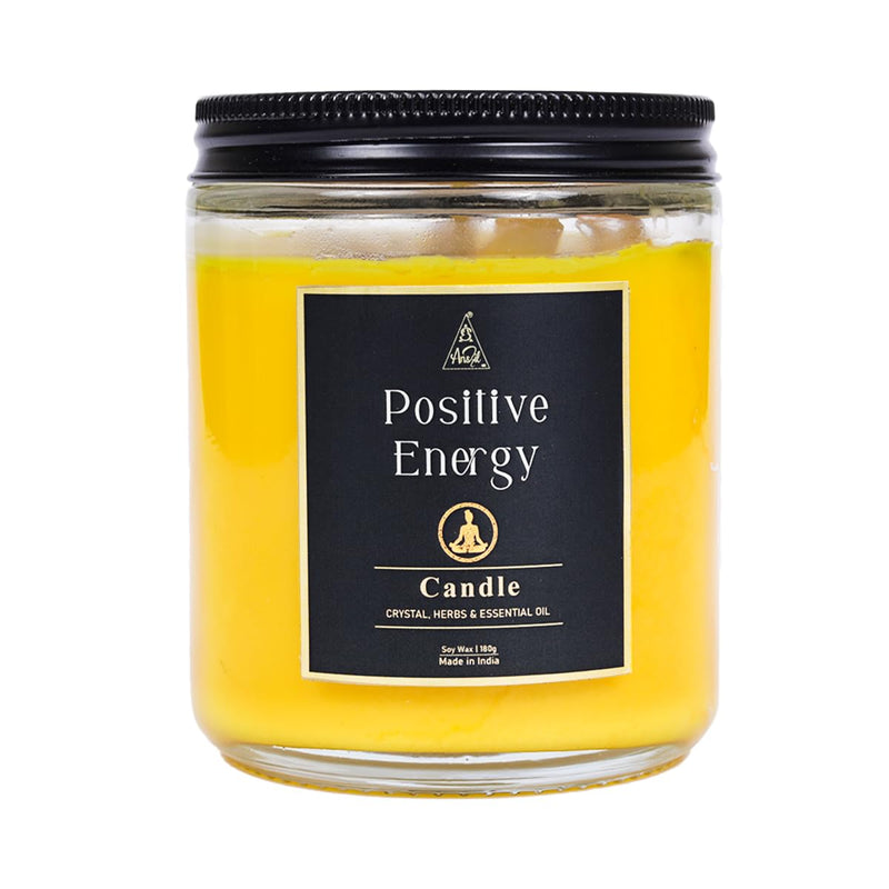 Anshil Positive Energy Candle with White Quartz Crystal Spell | Ritual Candle | Reiki Energised Candle 50-55 Burning Hours Time (Large Hexa)[GET Free Surprise Gift with Every Order]