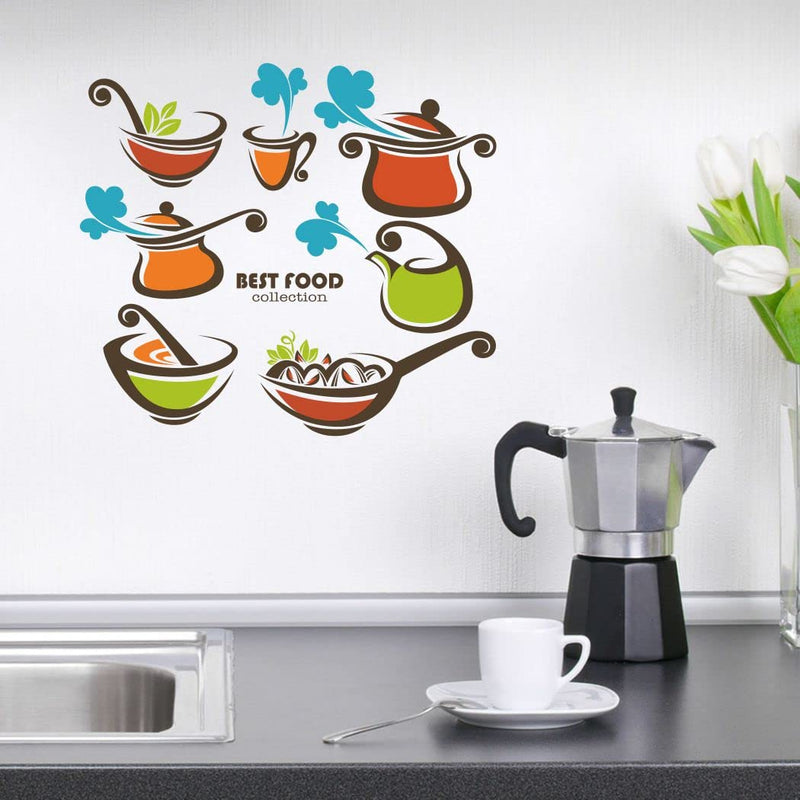 Delight Art Cooking Collection Design Wall Sticker Size - (57 * 51) cm Model id - (DAMC00983L)