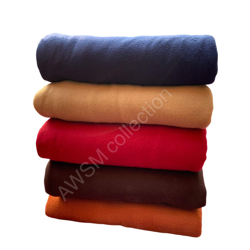 AWSM COLLECTION Premium Polar Fleece Supersoft Lightweight Breathable Skin Friendly Cosy All Season Single Bed AC Blanket Assorted (Multicolour, Set of 10)