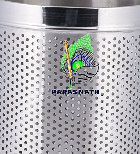 Parasnath Perforated Open Bin Stainless Steel Dustbin (10''X15'' 18 Litre)