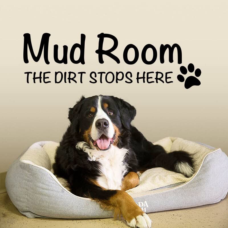 GADGETS WRAP Vinyl Decal Sticker Mud Room The Dirt Stops Here Pet (Item Finish Size : 112cm x 36cm)