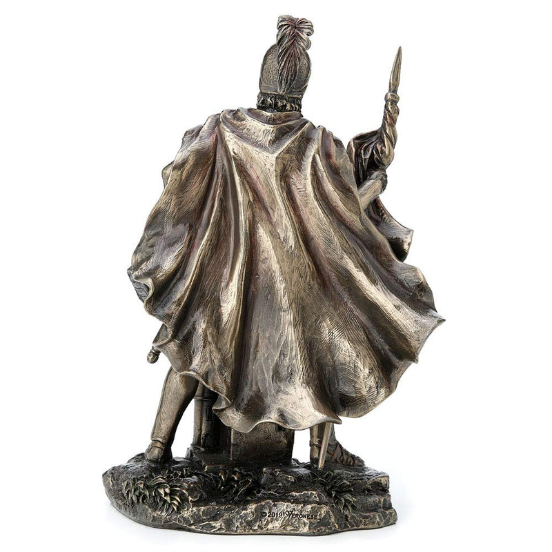 Veronese Design 9 Inch Saint Florian Patron Saint of Firefighters Antique Bronze Finish Christian Holy Roman Greek Statue