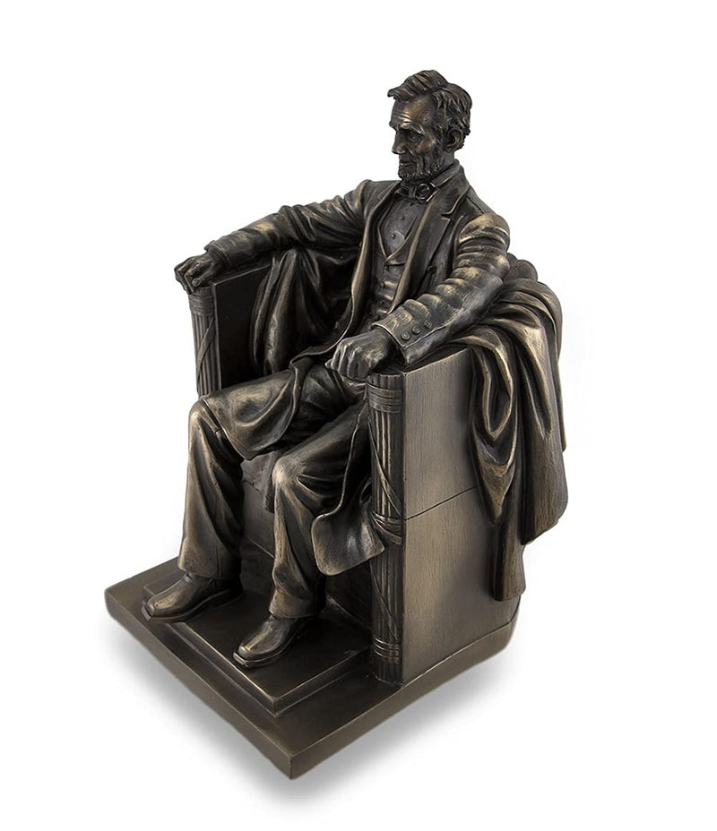 Veronese Design Seated Abraham Lincoln Bronzed Historical Sculptural Statue