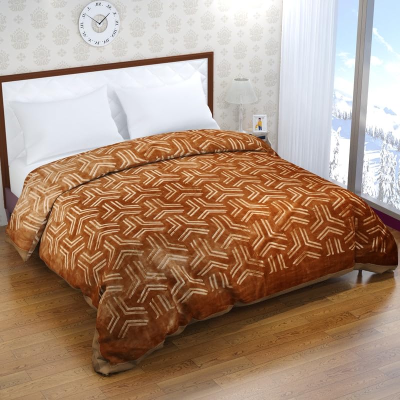 Florida Mink Double Bed Blanket 1050 GSM 4 Kg 2 Ply Winter Blanket 220 CM X 240 CM