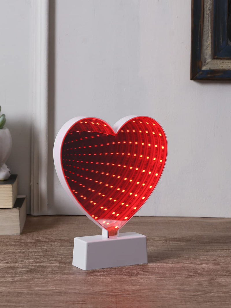 TAYHAA Heart Shaped LED Lighting with Rose Tinted Mirror