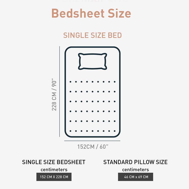 Trident Comfort Living Single Bedsheet, 100% Cotton Bedsheet for Single Bed (1 Single Size Bedsheet with 1 Pillow Cover) Superior Softness, 120 Thread Count - Sheenam Red