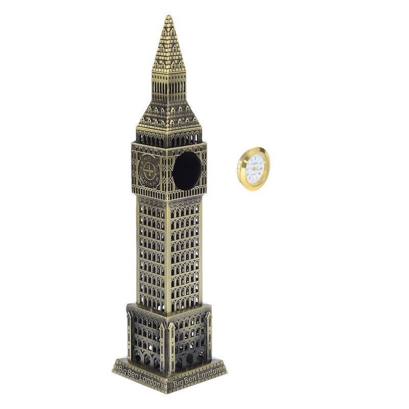 Zovie Big Ben Statue London Landmarks Glorious Home Decoration Make of Pure Copper (Real Clock Big Ben Bronze)