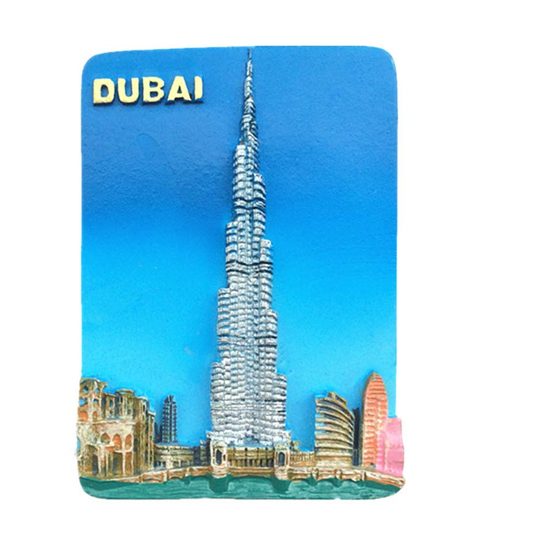 Wowobjects® 3D Dubai Souvenir Fridge Magnet, & Kitchen Decoration Magnetic Sticker Dubai Refrigerator Magnet