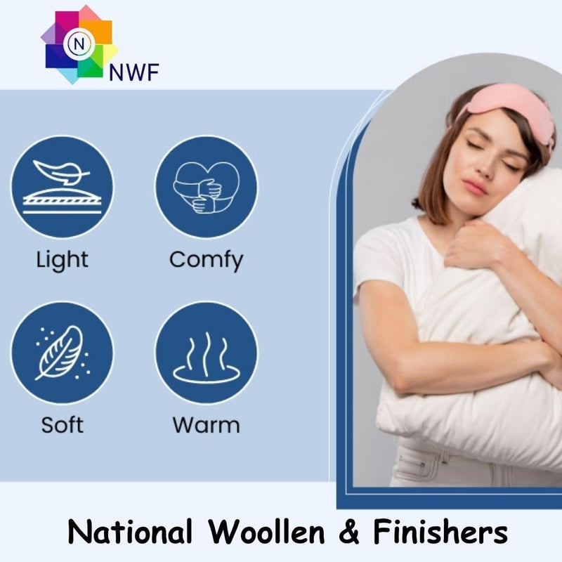 NWF Bed Warm Electric Blanket Shockproof, Single Bed - 30x60 Inches,75x150 cm, Multicolor & Multi Desgin.Top and Bottom of Woollen Fabric.