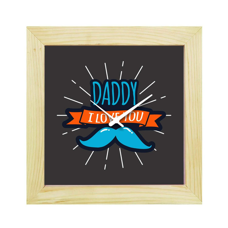 Yaya Cafe 100 Percent Pure Super Dad Desk Clock for Dad - 8x8 inches