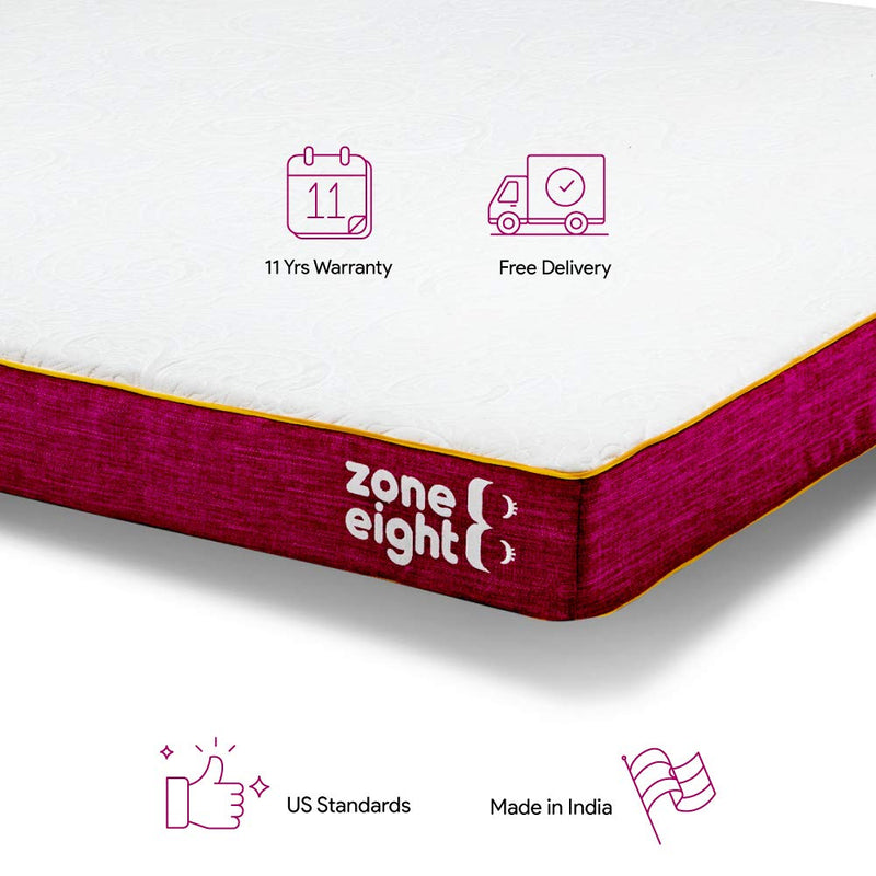 Zone8: 6" Ortho Plus Memory Foam + Latex Foam Mattress