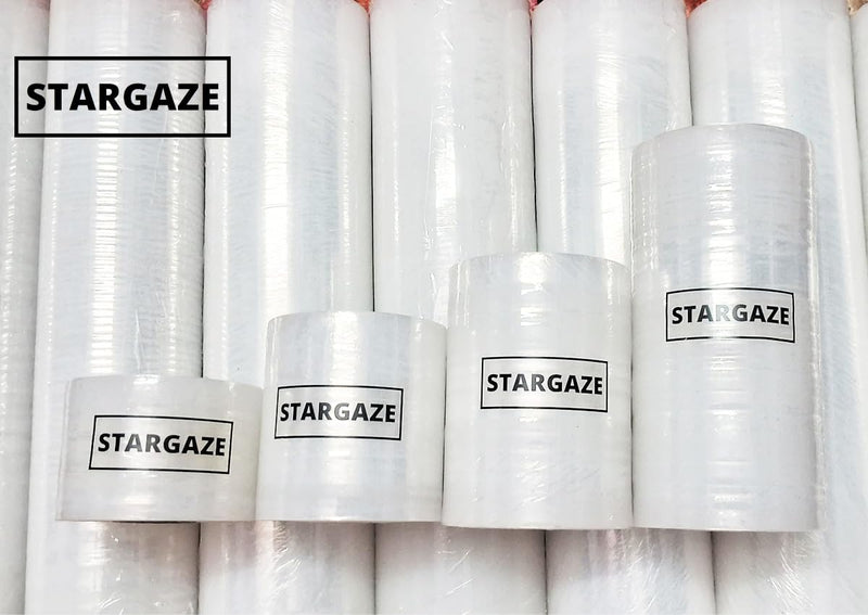 STARGAZE 12 Inch (30 Cm) X 200 Meters Large Oxo-Biodegradable Transparent Stretchable Film Wrap Roll For Packing And Multipurpose Use. 900-950 Grams In Weight. (Pack Of 1)