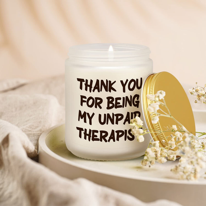 Thank You Gifts for Women Men - Friendship Gift for Friends, Mothers Day Gifts for Mom Wife - Appreciation Gift for Sister Coworker BFF Bestie - Thoughtful Birthday Gift - Lavender Scented Candle