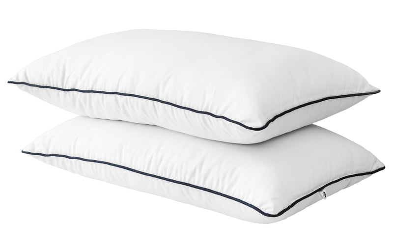 HOMEMONDE Microfiber Pillows Pack Of 2 Super Soft Sleeping Bed Pillow Comfy, Set Of 2 Pieces, 16 X 24 Inches, White