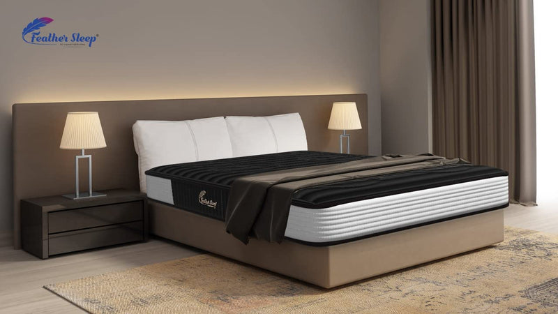 Feather Sleep Dual Comfort 5 Inch Hybrid Ortho Mattress with Cool Gel Foam Luxury Bed Mattress Single Bed Size(78X36X5 - Brown)