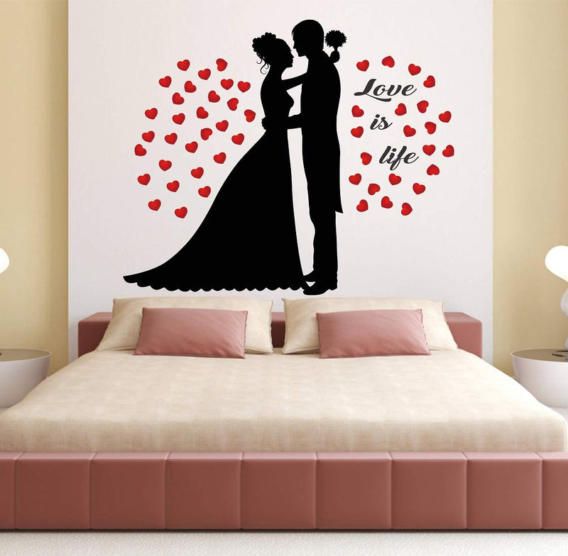 Tuffuk Love is Life Large Vinyl Wallstickers for Home Decorations(70 cm x 60 cm)5TZ060