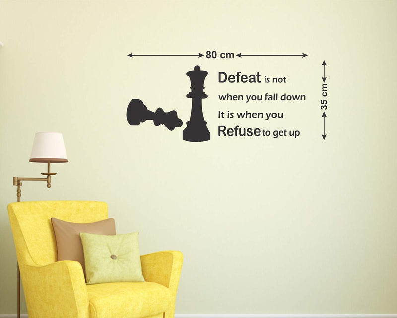 Tuffuk Motivational Quotes Large Vinyl Wallstickers for Home Decorations(80 cm x 35 cm)4TZ159