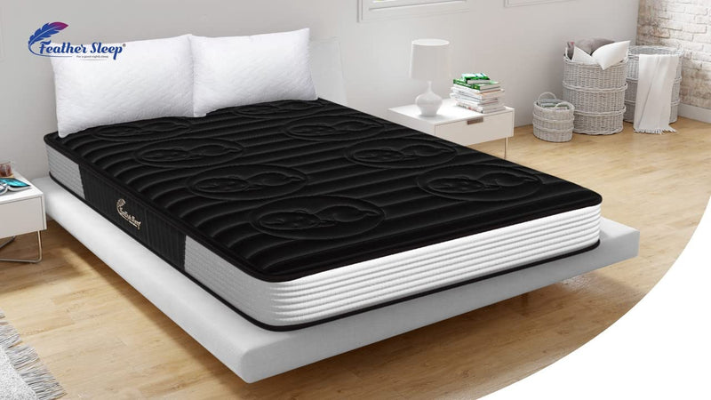 Feather Sleep Dual Comfort 5 Inch Hybrid Ortho Mattress with Cool Gel Foam Luxury Bed Mattress Single Bed Size(78X36X5 - Brown)