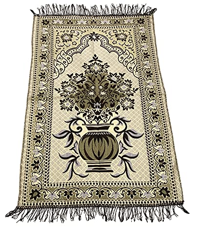 Weavers Villa Prayer Mat/Aasan/Meditation Mat/Multipurpose Velvet Rug Mats [Size: 70cm X 110cm]