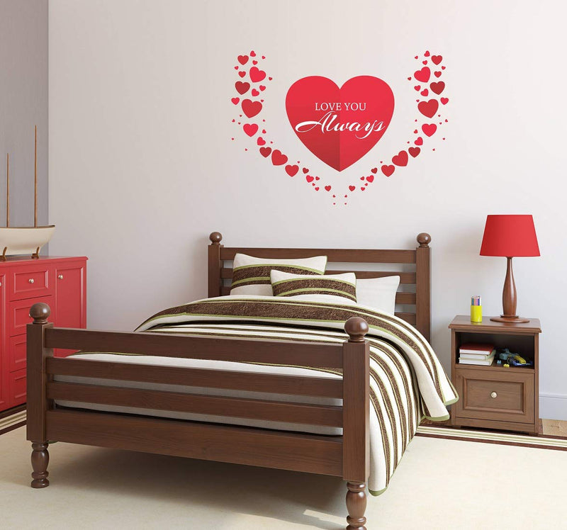 Tuffuk Love Always Large Vinyl Wallstickers for Home Decorations(70 cm x 50 cm)4TZ092