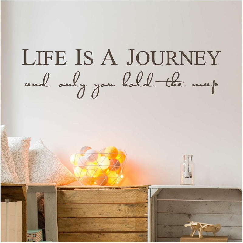 GADGETS WRAP Life is a Journey and Only You Hold The Map Vinyl Lettering Self Adhesive Decal