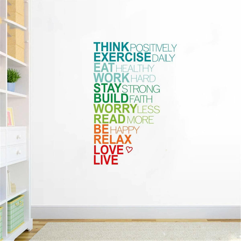 GADGETS WRAP ' Motivational Quotes- Be Positive ' Wall Stickers