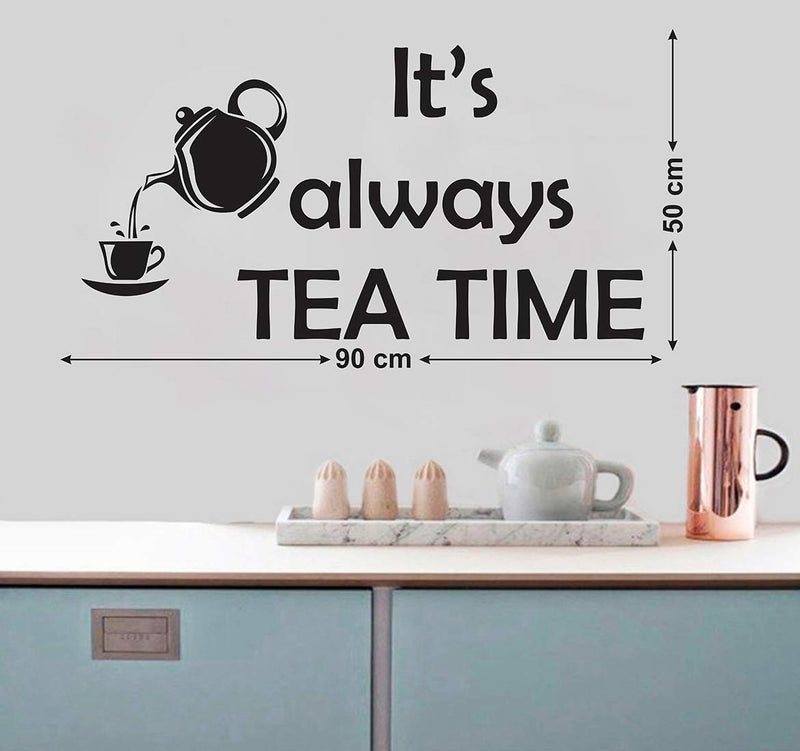 Wallstick Tea time wallstickers (Vinyl 90 cm x 50 cm)