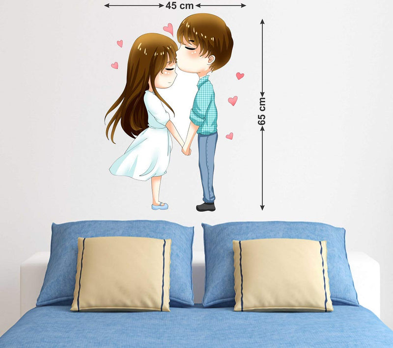 Wallstick Love Couples wallstickers (Vinyl 65 cm x 45 cm)