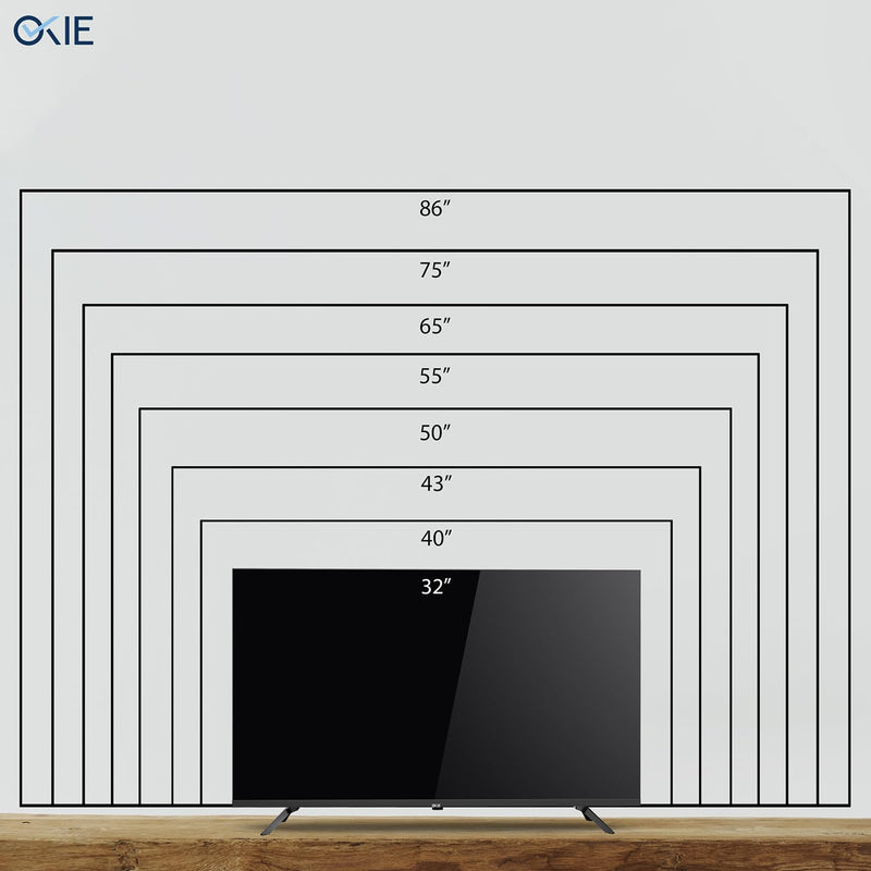 Okie TV 109 cm (43 Inch) HD Smart LED TV BCDH-43A (Black)