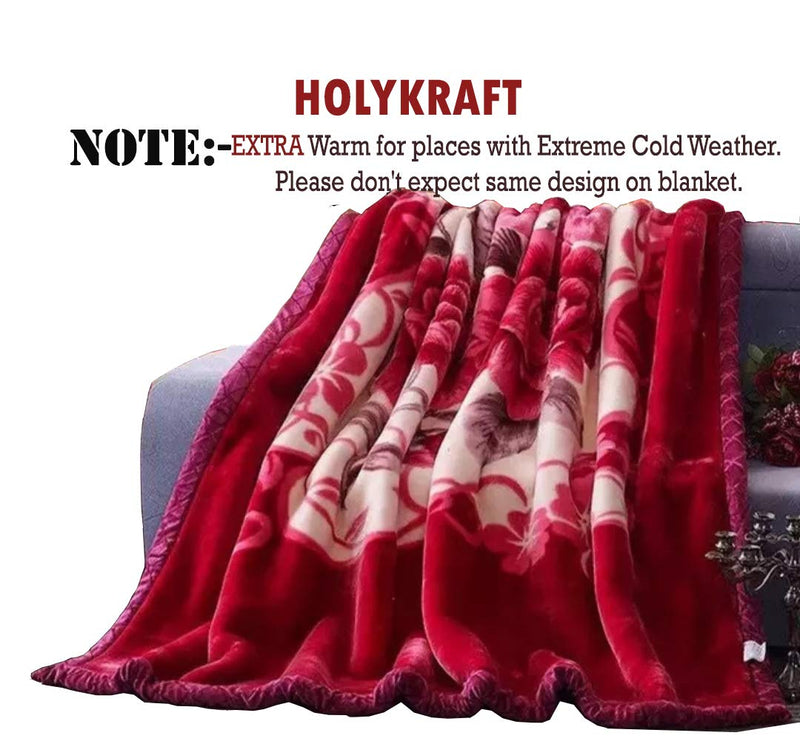 Handicraftworld Wool Single Blanket, Multicolour, Pack of 1