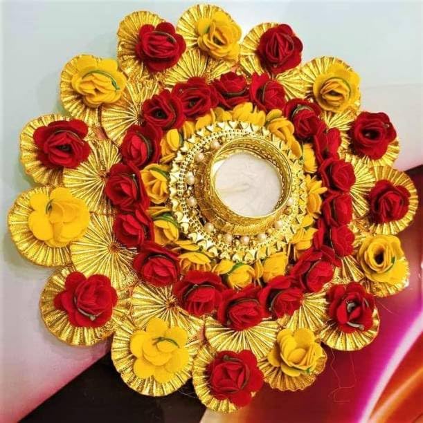India Tealight Candle Rangoli Mat for Diw