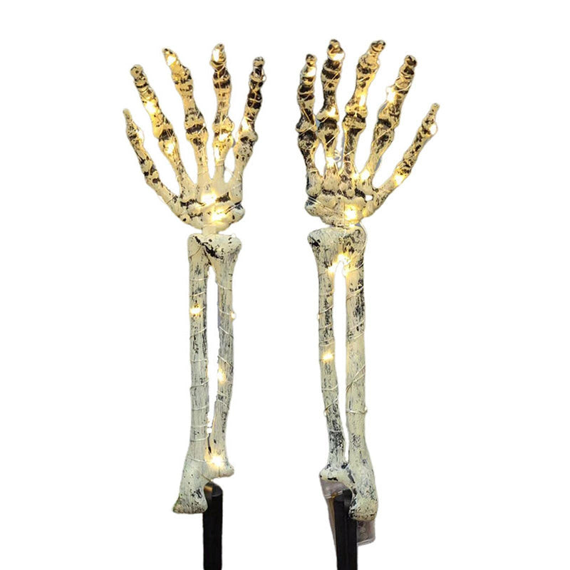 SAZ DEKOR 2Pcs Skeleton Arm Stakes ghts LED Ground Lamp for Festival Decor
