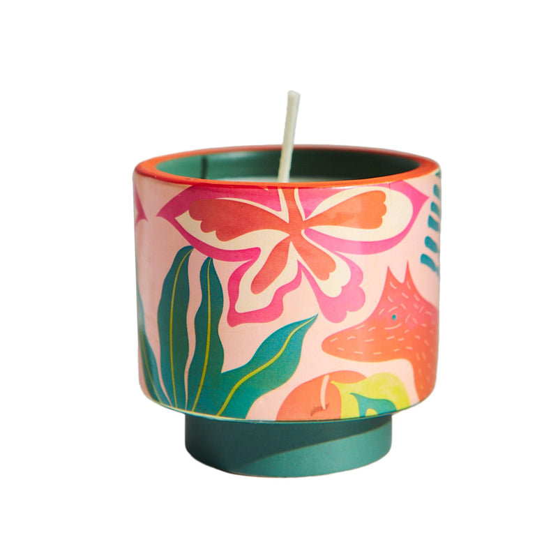 Chumbak's Shea Cashmere Soy Wax Candle| Perfumed Candle | Ceramic Jar