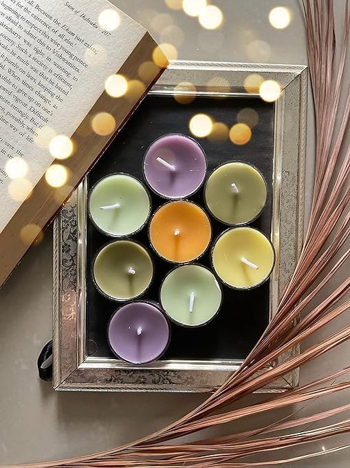 Bhanu Gift World Aromatic Candles for Diwali, Navratri, Festival Decoration (Lemon+Rose+Lavanda+Vanilla+Strawberry+Apple) (Pack of 6, 60 Candles)