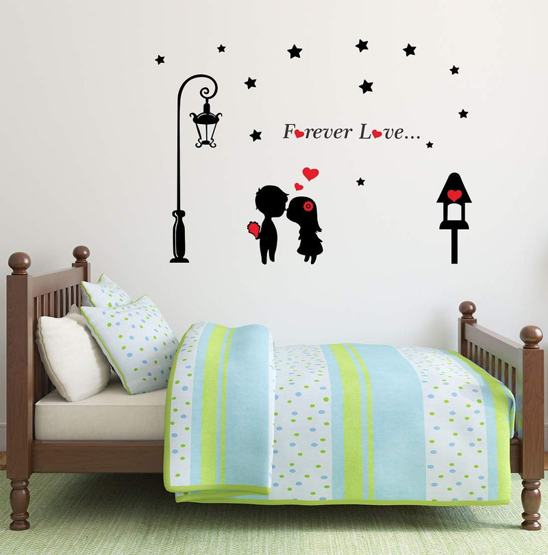 Tuffuk Forever Love Large Vinyl Wallstickers for Home Decorations(100 cm x 150 cm)5TZ422