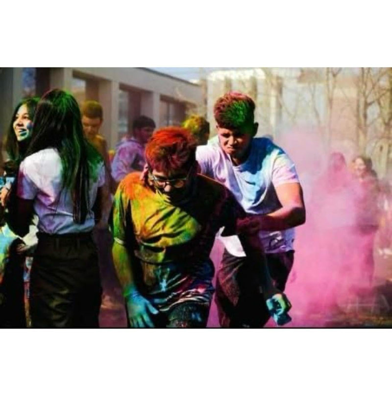 Gulal - Muliticolor (Pack of 5) | 100% Natural and Herbal Gulal | Organic Coloured Powder | Non-Toxic and Skin-Friendly Holi Gulal | Holi Celebration